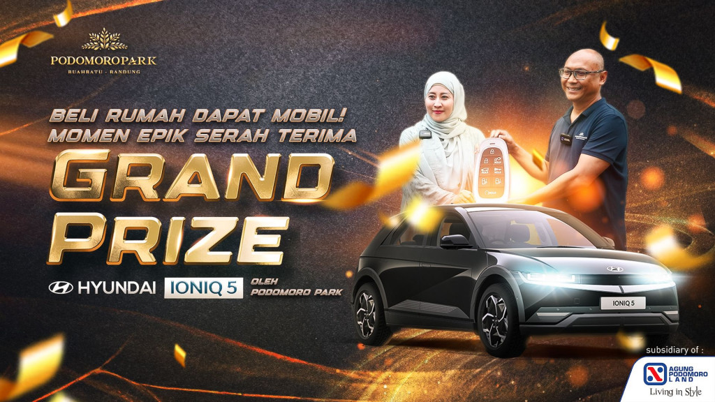 Epik! Ini Momen Podomoro Park Serah Terima Grand Prize Hyundai Ioniq 5 Kepada Pemenang                                                                                                                                                                         